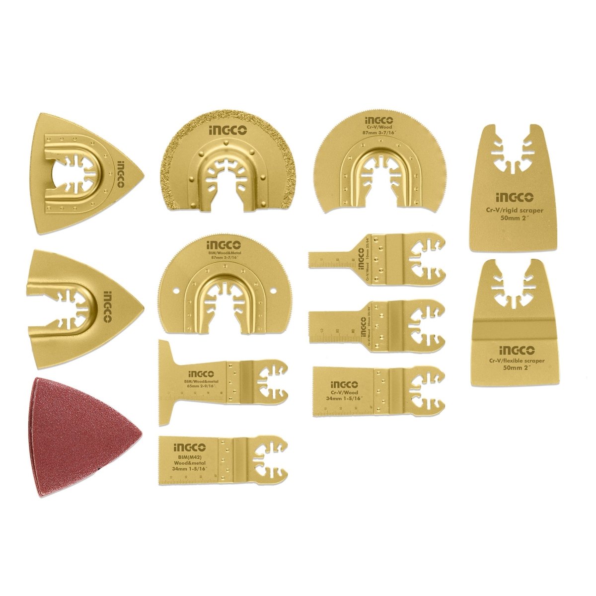 Cuchillas para Multiherramienta Oscilante INGCO 23 Piezas AKTMT2301 - MARKEMSTORE -