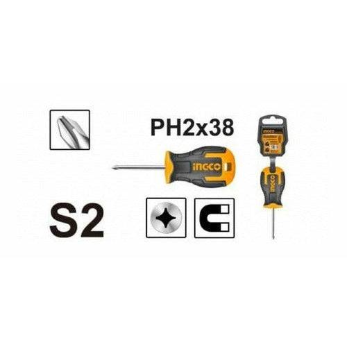 Destornillador Phillips 6x38mm Ingco Hs68ph2038 - MARKEMSTORE -