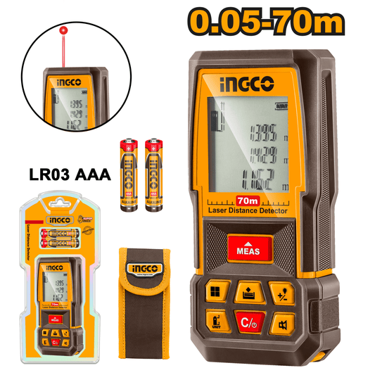 Detector De Distancia Laser 70Mts INGCO HLDD0708 - MARKEMSTORE -