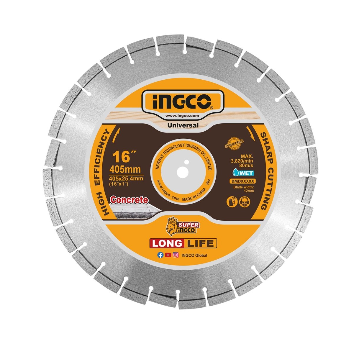 Disco Diamantado Segmentado 16X25,4Mm Dmd044053 - MARKEMSTORE - Discos