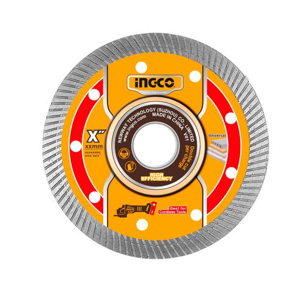 Disco Diamantado Ultrafino 4 - 1/2" INGCO DMD051151 | Disco de Corte Profesional - MARKEMSTORE - Discos