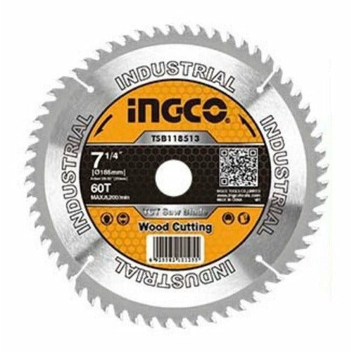 Disco Sierra Madera 7 1/4 60d INGCO Tsb118513 - MARKEMSTORE - Accesorios para Sierra