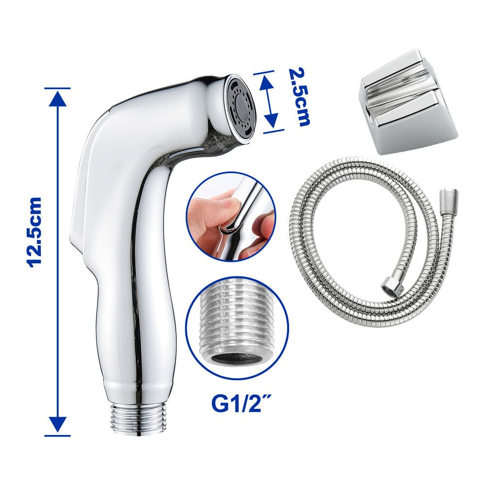 Ducha Bidet WADFOW Set para Inodoro Manguera 1.2m WSHS2502 - MARKEMSTORE -