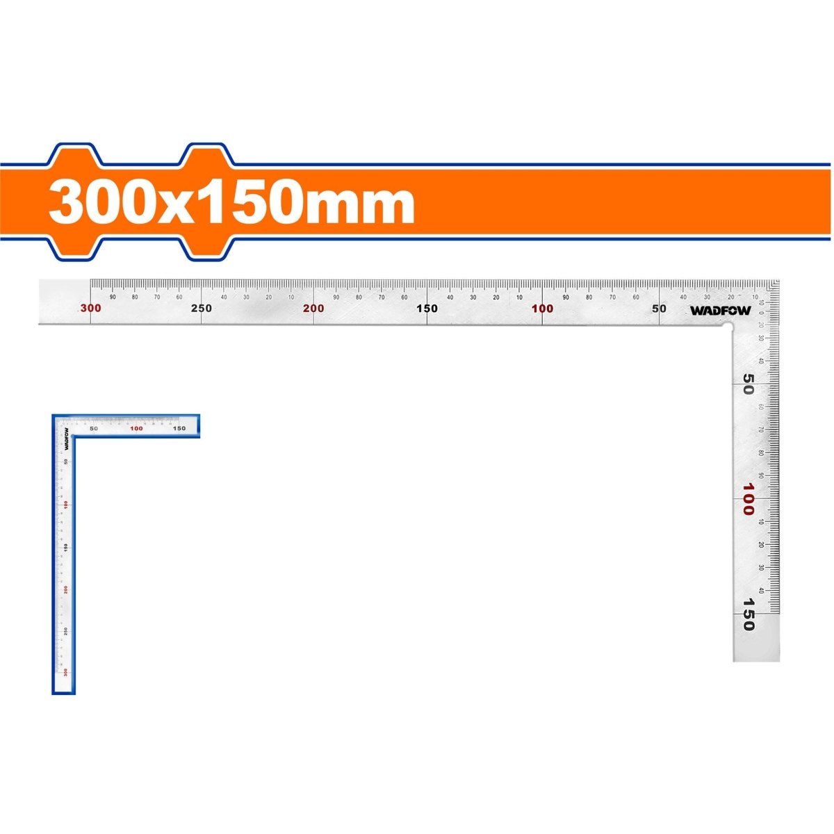 Escuadra 300Mm X 150Mm WADFOW WSR4330 - MARKEMSTORE - HERRAMIENTA PARA MEDICION