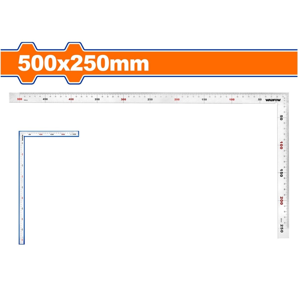 Escuadra 500Mm X 250Mm WADFOW WSR4350 - MARKEMSTORE - HERRAMIENTA PARA MEDICION