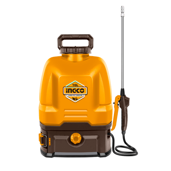 Fumigadora Inalámbrica INGCO 20V 16L 5BAR CSPLI2016 - Pulverizador Eléctrico Profesional - MARKEMSTORE - Fumigadora