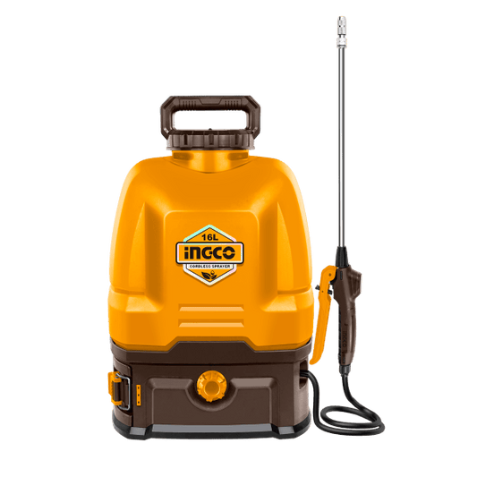 Fumigadora Inalámbrica INGCO 20V 16L 5BAR CSPLI2016 - Pulverizador Eléctrico Profesional - MARKEMSTORE - Fumigadora