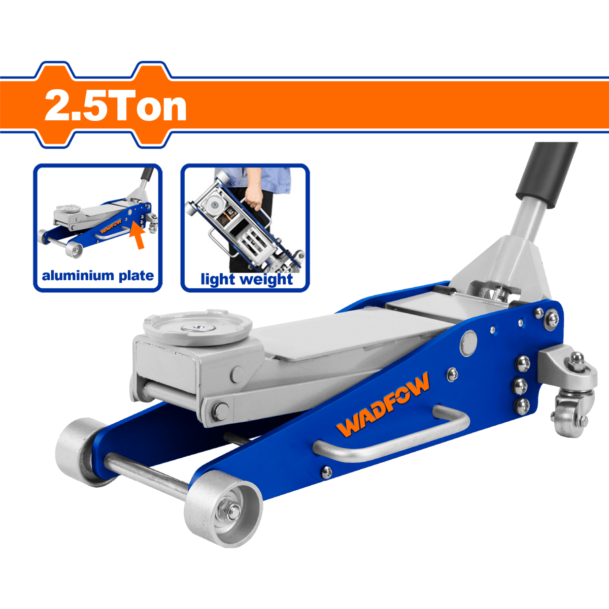 Gato Hidraulico Wadfow WHJ7525 Capacidad 2.5 Ton - MARKEMSTORE - Gatos Hidraulicos