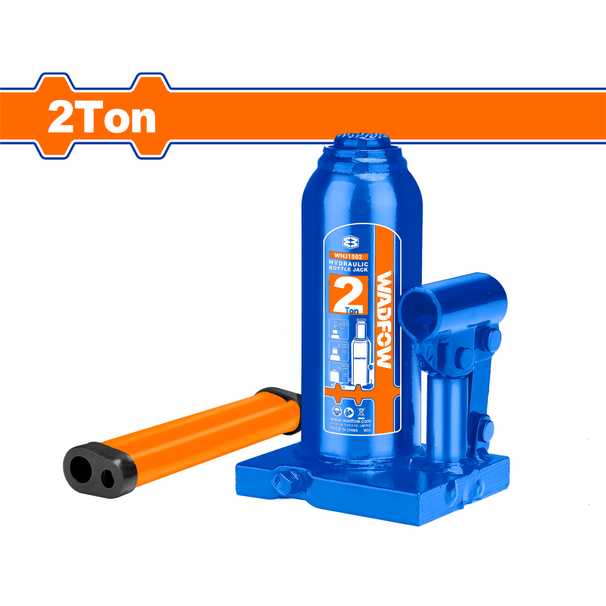 Gato T/Botella 2T Altura Elevación 80mm WADFOW REF. WHJ1502 - MARKEMSTORE -