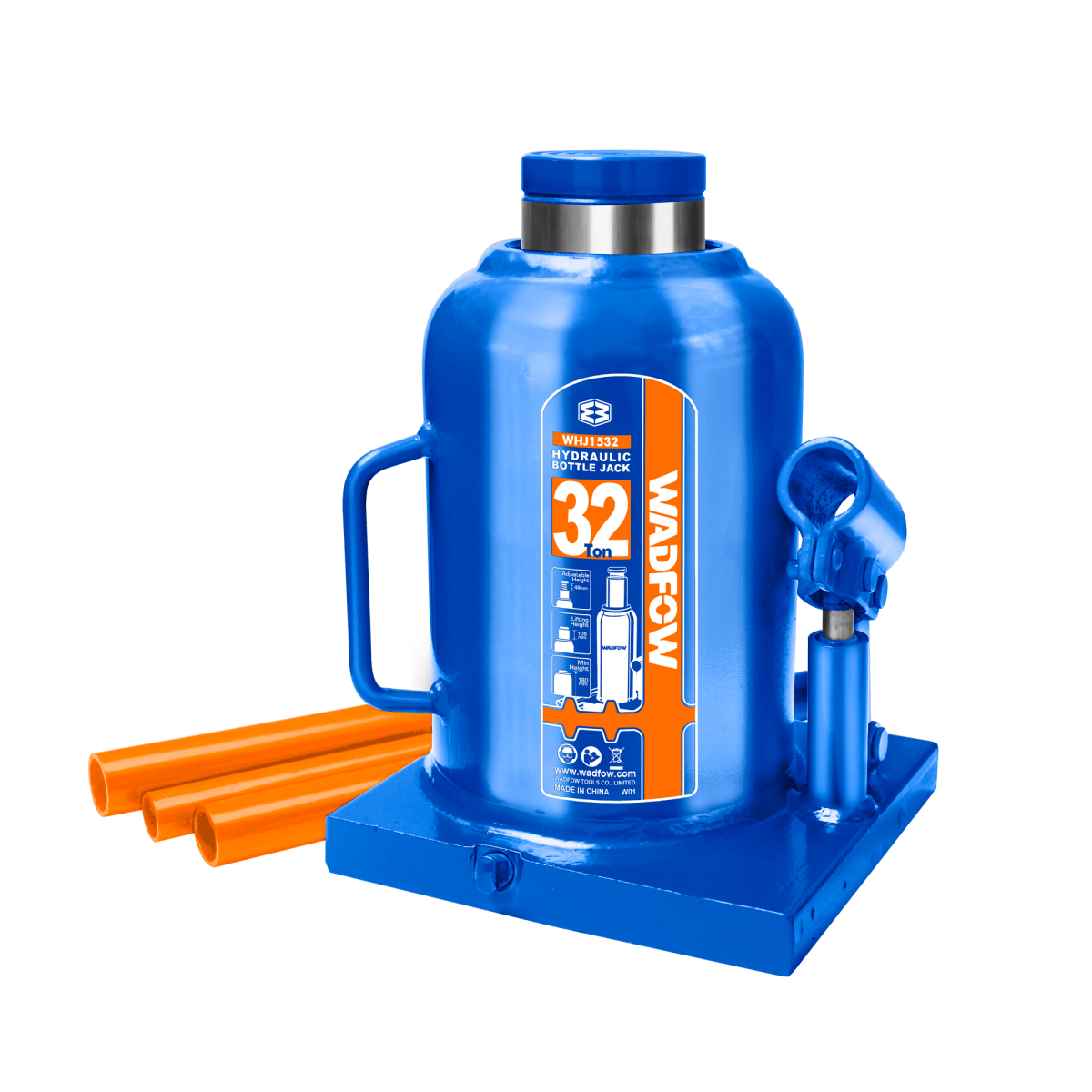 Gato T/Botella 32T Altura Elevación 130mm WADFOW WHJ1532 - MARKEMSTORE -