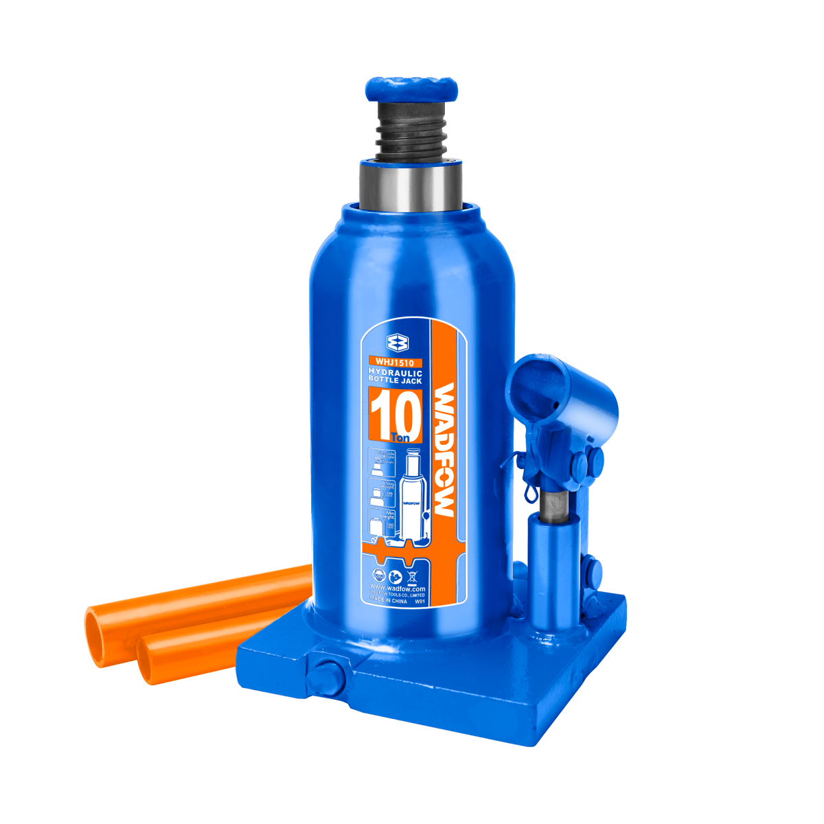 Gato Tipo Botella 10 Ton Altura Elevación 110Mm WADFOW REF. WHJ1510 - MARKEMSTORE -