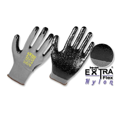 Guantes Nylon Recubiertos En Nitrilo Corrugado T - 8 11916028 - MARKEMSTORE -