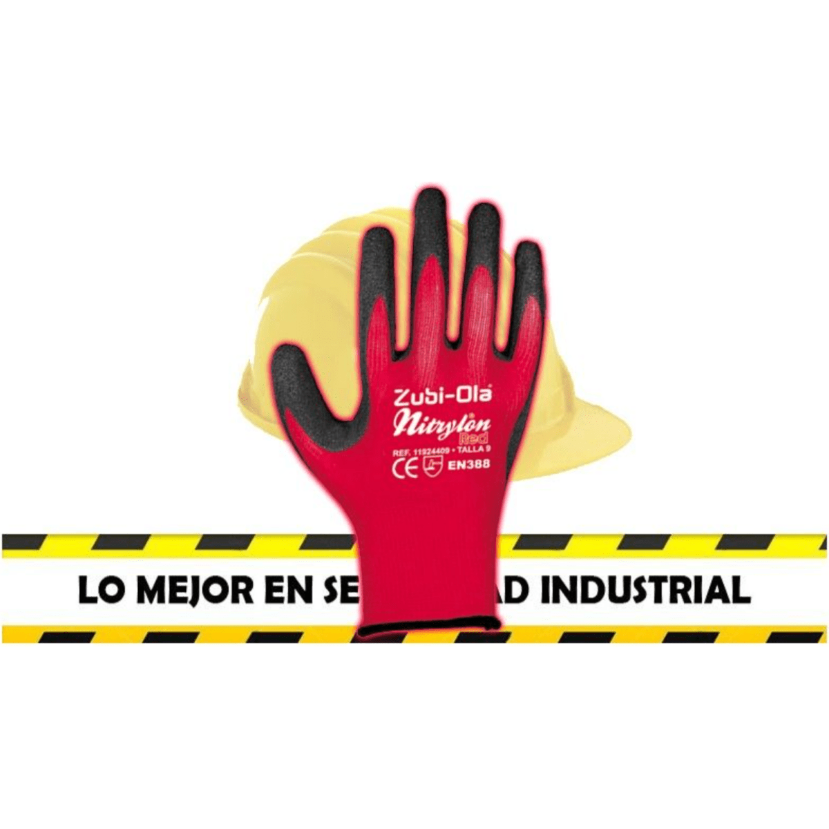 Guantes Nylon Recubiertos En Nitrilo - Nitrylon Red - MARKEMSTORE -