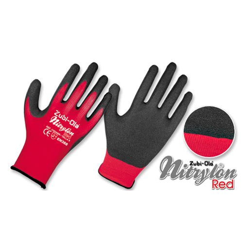 Guantes Nylon Recubiertos En Nitrilo - Nitrylon Red - MARKEMSTORE -
