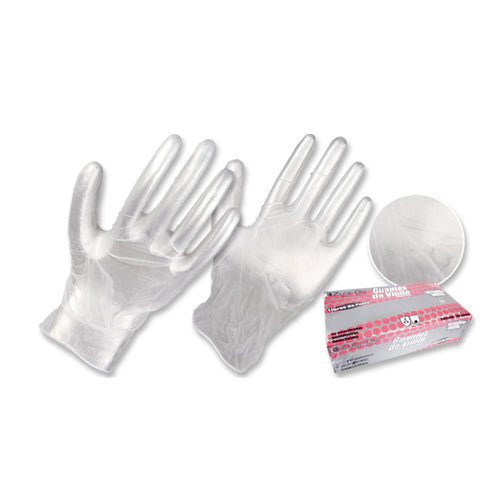 Guantes Vinilo Transparente T - M Caja X 100 Und 11910303 - MARKEMSTORE -
