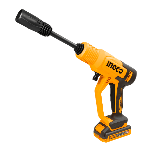 Hidrolavadora Inalámbrica INGCO 20V 24.8Bar 2.8L/min + Batería 2Ah, Cargador UCPWLI20362 - MARKEMSTORE - Hidrolavadoras