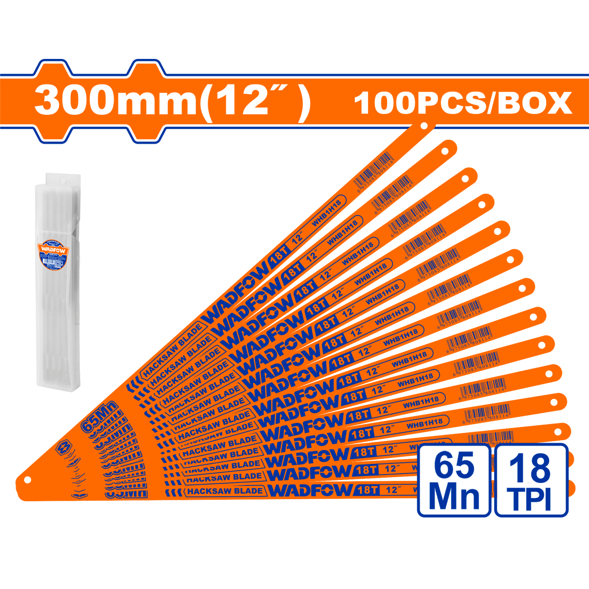 Hoja De Segueta Bi - Metal 18 Dientes 300Mm Material 65Mn INGCO WHB1H18 - MARKEMSTORE -
