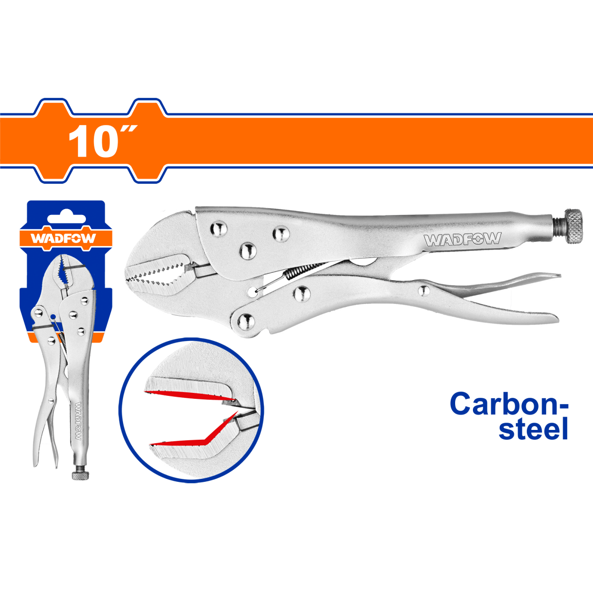 Hombresolo En V 10" Acero Carbón WADFOW WLP9C10 - MARKEMSTORE - 