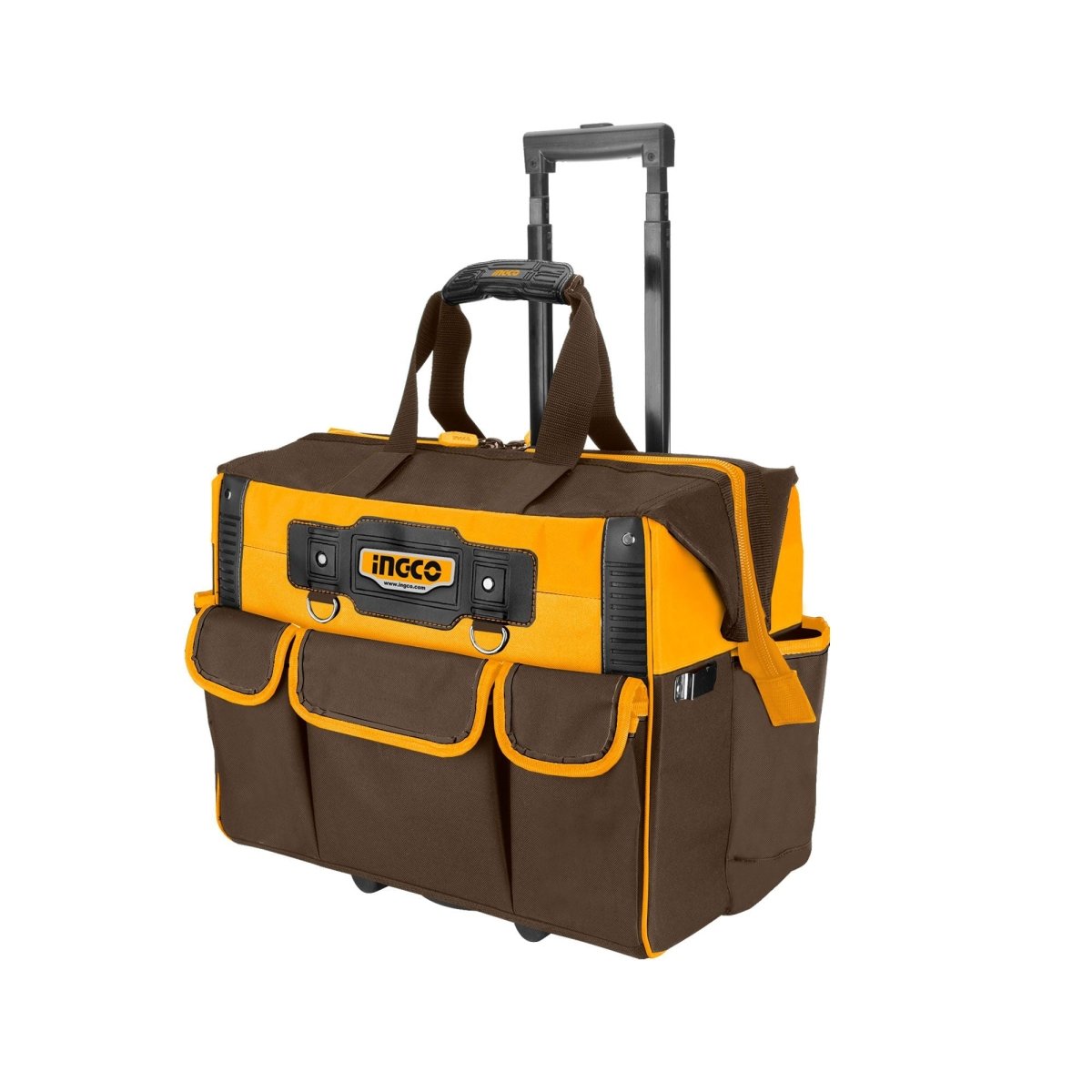 INGCO MALETIN PARA HERRAMIENTAS CON RUEDAS 45X28X36CM HRRTB2015 - MARKEMSTORE - Llaves y Juegos