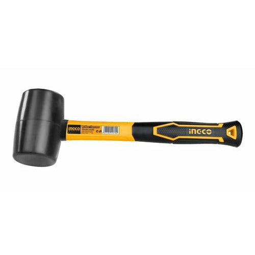 Ingco Mazo De Caucho 8oz/220gr Mango Fibra De Vidrio - MARKEMSTORE - Ferreteria