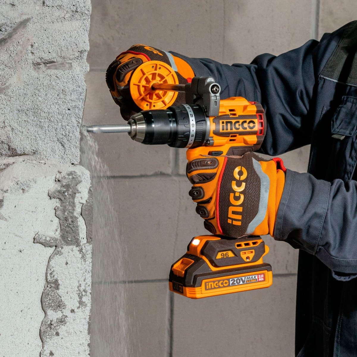 INGCO TALADRO DE IMPACTO M1/2 20V 96NM 2000RPM BRUSHLESS SIN BATERIA CIDLI209685 - MARKEMSTORE - Taladros