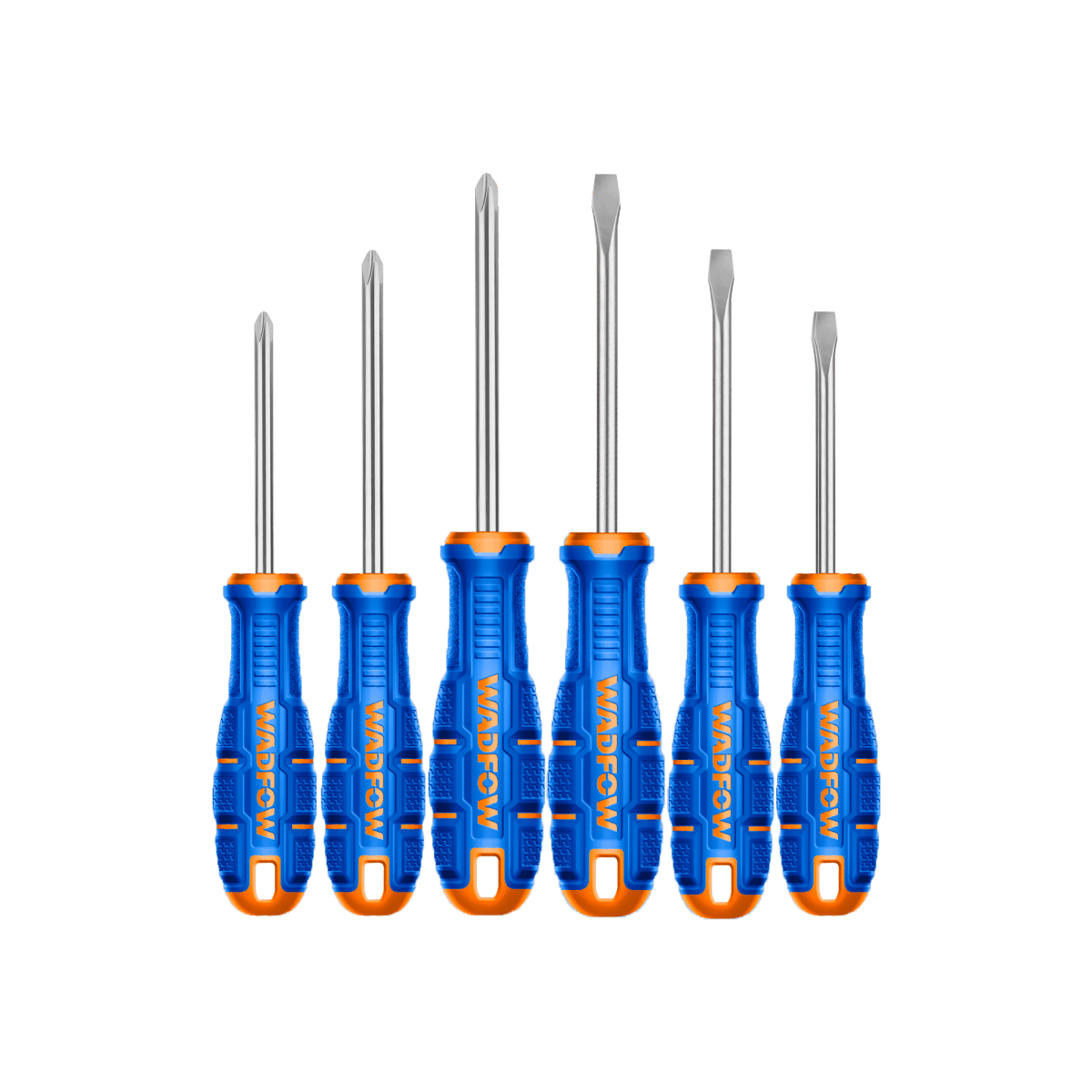 Juego 6 Destornilladores Pala y Phil Bicolor WADFOW WSSA406 - MARKEMSTORE -