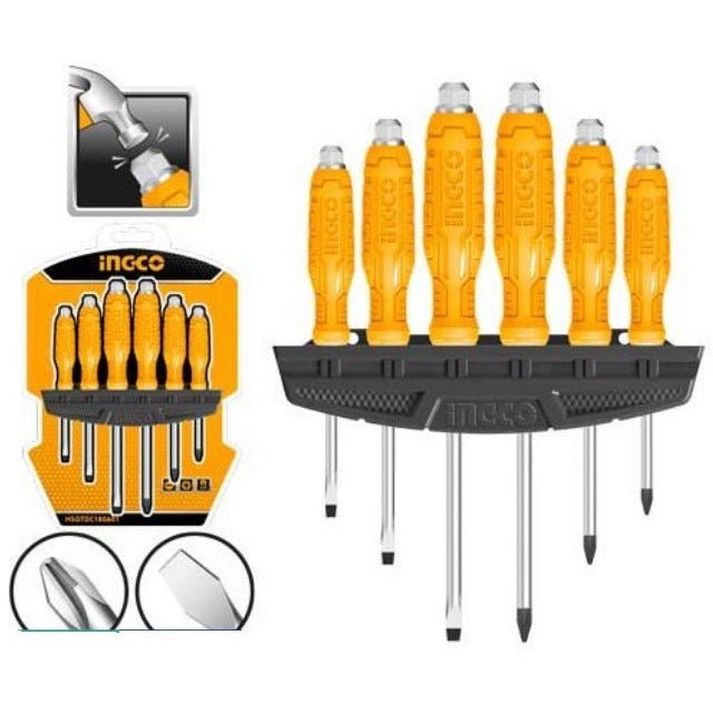Juego 6 Destornilladores Pasantes Hsgtdc180601 - MARKEMSTORE -