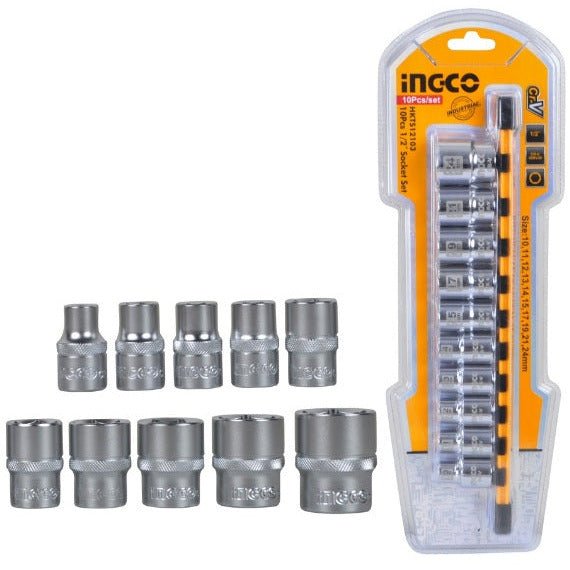 Juego De Dados 12Pzs M1/2 10 - 24Mm Hkts12103 - MARKEMSTORE -