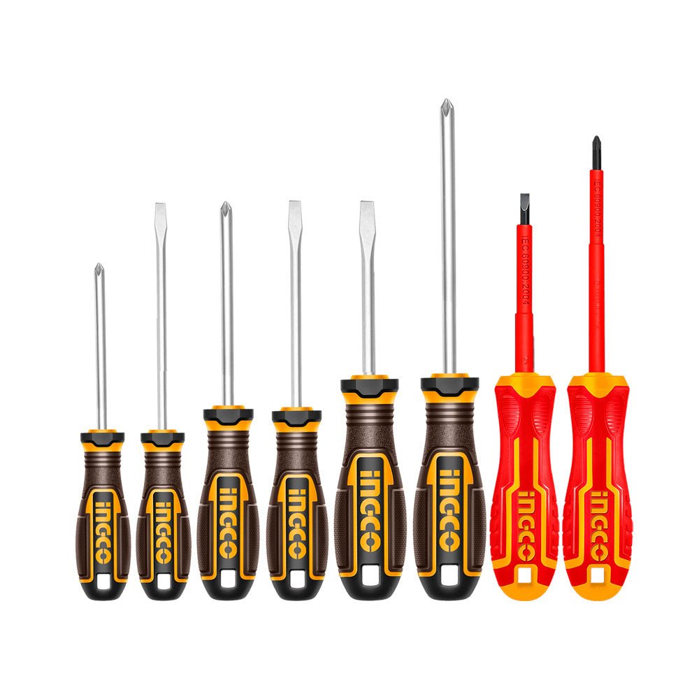 Juego de Destornilladores INGCO 8 Piezas VDE 1000V HKSDS0838 - MARKEMSTORE - Destornilladores y Juegos