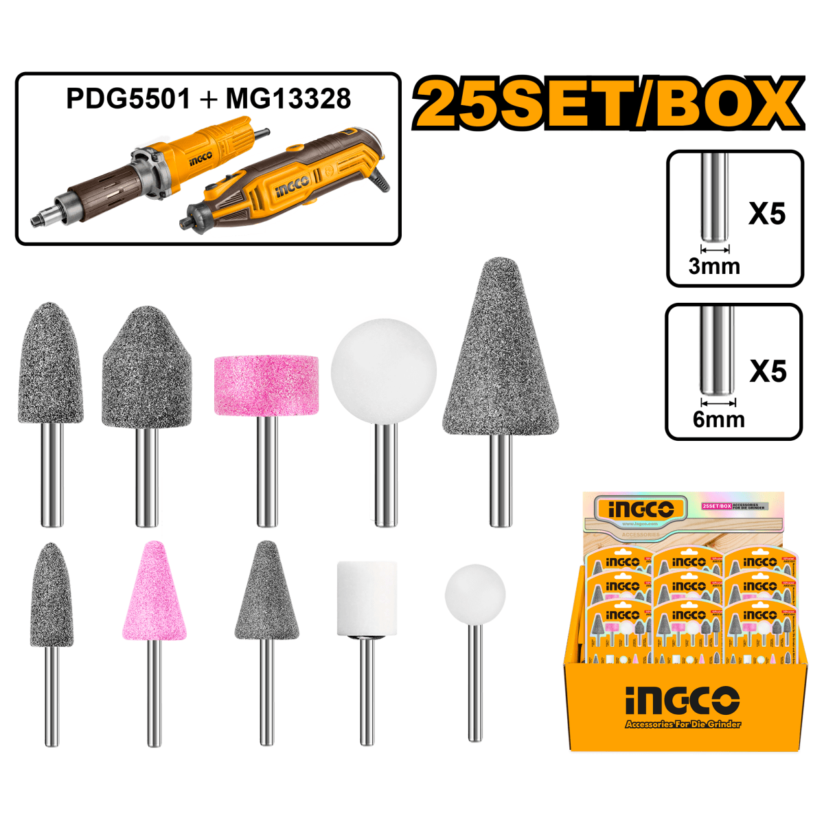 Juego De Fresa 10 Pzas INGCO AKB1001 - MARKEMSTORE -
