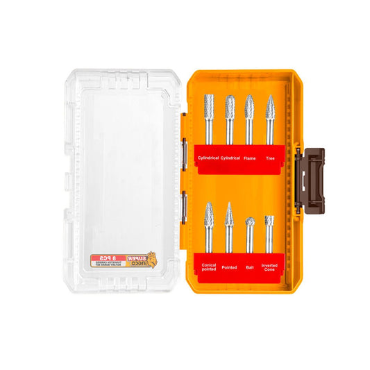 Juego de Fresas Rotativas INGCO 8 Piezas 6mm AKDL10801 - MARKEMSTORE -