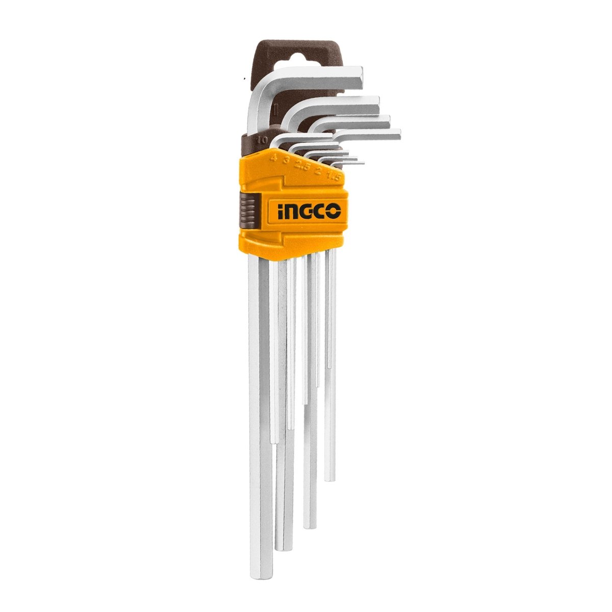 Juego de Llaves Allen o Bristol INGCO 9 Piezas 1.5 - 10mm HHK11092 - MARKEMSTORE - Llaves y Juegos