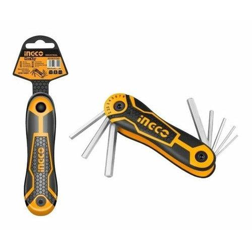 Juego De Llaves Allen Tipo Bolsillo 8 Piezas INGCO HHK14081 - MARKEMSTORE -