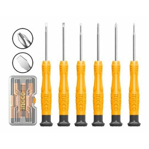 Juego Destornillador Precisión 6 Piezas Ingco Hksd0618 - MARKEMSTORE -