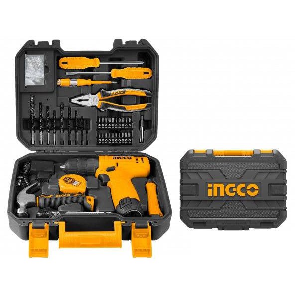 Kit de Herramientas 81Pzs Incluye Taladro Inalambrico 12V Ingco Uhkthp10811 - MARKEMSTORE -