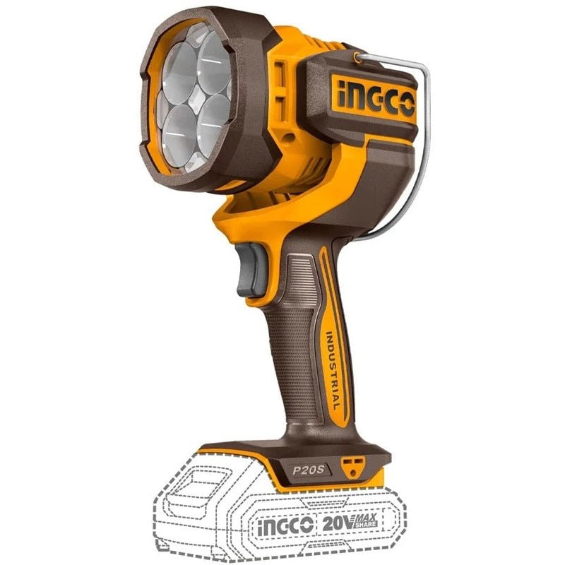Kit de Herramientas INGCO Taladro de Impacto 20V + Detector + Linterna UCOSLI250885 - MARKEMSTORE - Combos de Herramientas