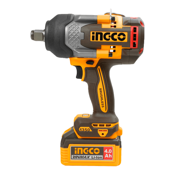 Llave de Impacto Inalámbrica INGCO 20V 3/4" 1350Nm - CIWLI201351 - MARKEMSTORE - Llave de Impacto