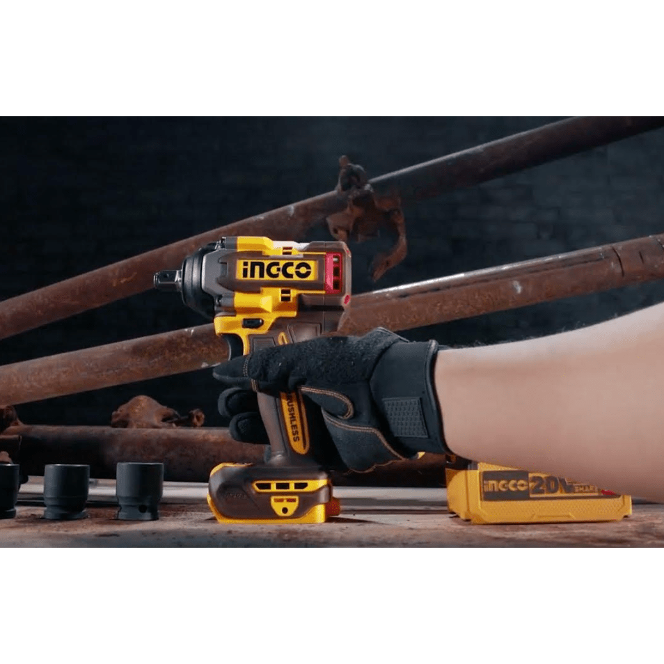 Llave de Impacto Inalambrico y Atornillador 1/4 2 en 1 20V 2.0amp 230nm INGCO UCIWLI20236 - MARKEMSTORE - Llave de Impacto