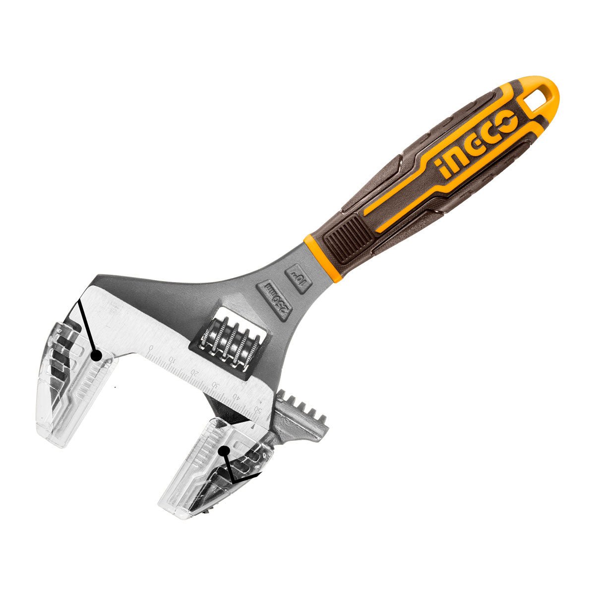 Llave Expansiva INGCO 10" 2 en 1 0 - 52mm HADWG0810 - MARKEMSTORE - Llaves y Juegos