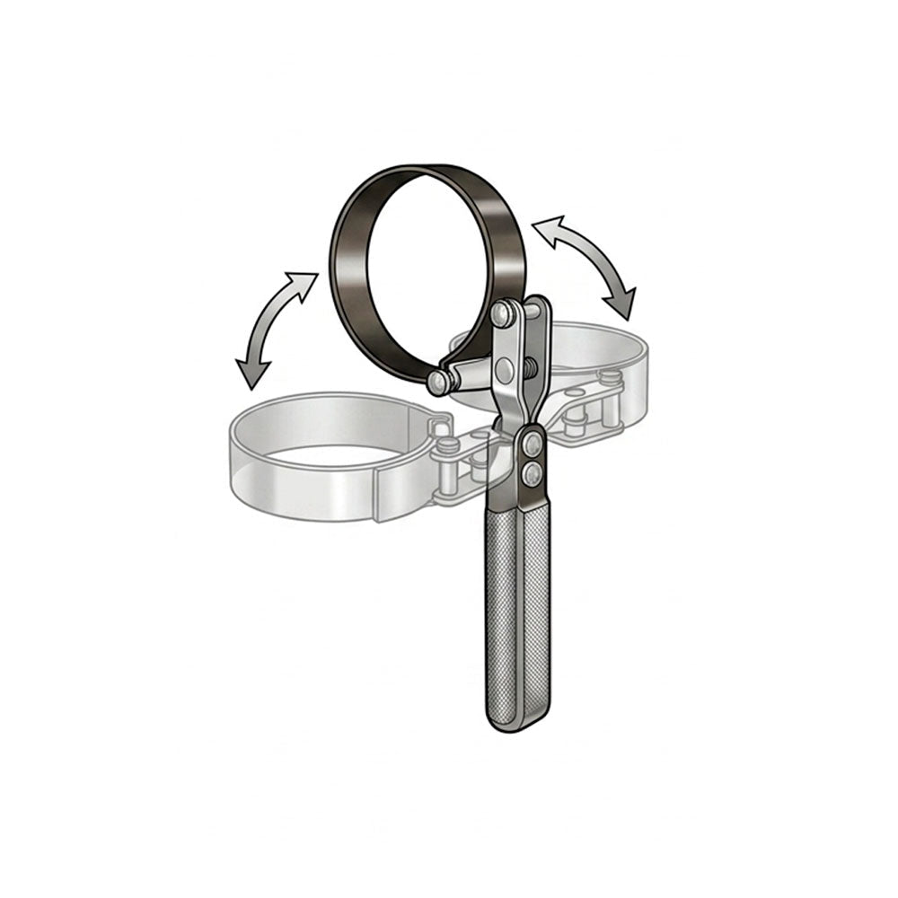 Llave para Filtro de Aceite WADFOW Tipo Banda 70 - 82.5mm WUL2773 - MARKEMSTORE -