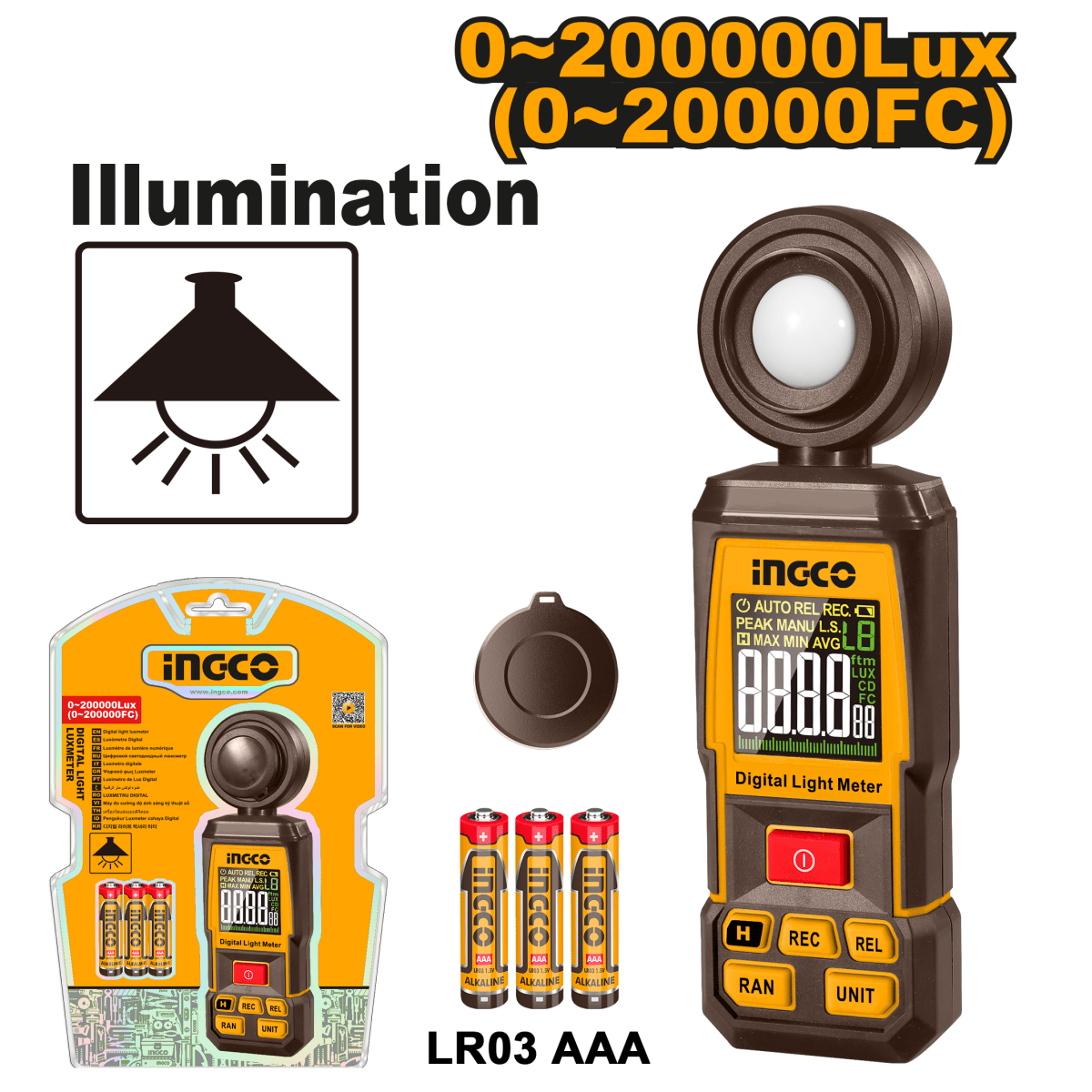 Luzometro Digital Led Ingco Hetlu031 - MARKEMSTORE -