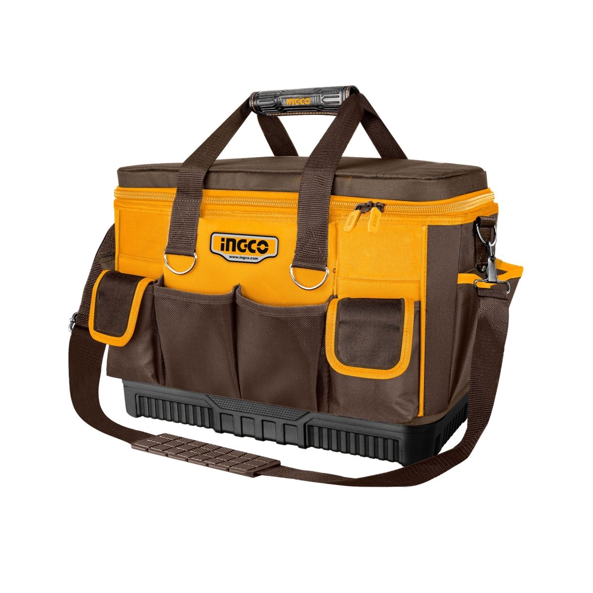 Maleta para Herramientas INGCO 16" 46x23x33cm 25 Bolsillos 20kg HTBG10 - MARKEMSTORE - Tulas y Maletines