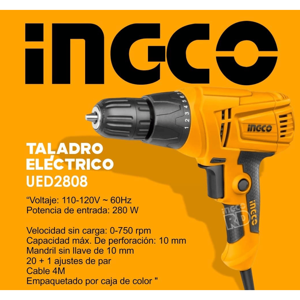 Atornillador 280w INGCO UED2808 - MARKEMSTORE