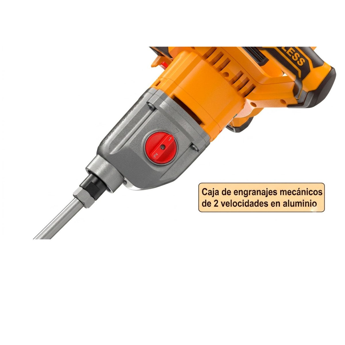 Mezcladora de Pintura y Concreto Inalámbrica INGCO 20V 800RPM UMXLI20162 - MARKEMSTORE - Mezcladores