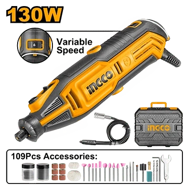 Mototool 130w Con 109 Accesorios mototool Ingco UMG13328 - MARKEMSTORE - Mototool