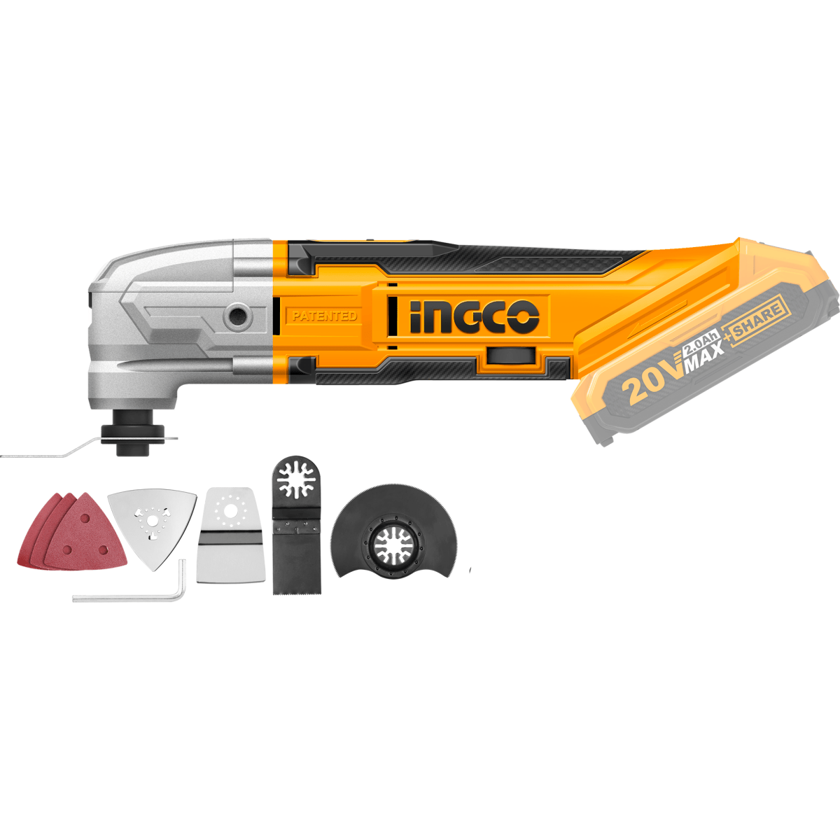 Multiherramienta Inalambrica 20v INGCO CMLI2001 - MARKEMSTORE - Multiherramientas