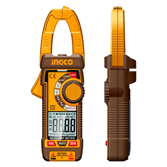 Pinza Voltiamperimétrica Digital AC 400A INGCO TRUE RMS 4000 Cuentas DCM62001 - MARKEMSTORE - Multimetros