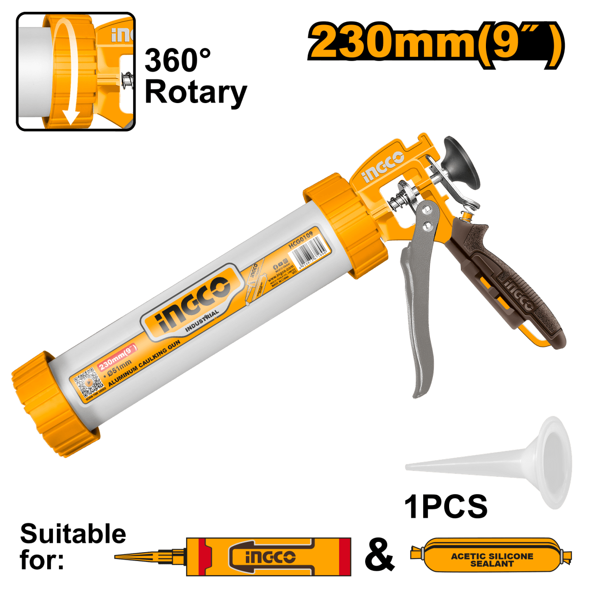 Pistola De Calafateo Industrial 9 Hcg0109 - MARKEMSTORE -