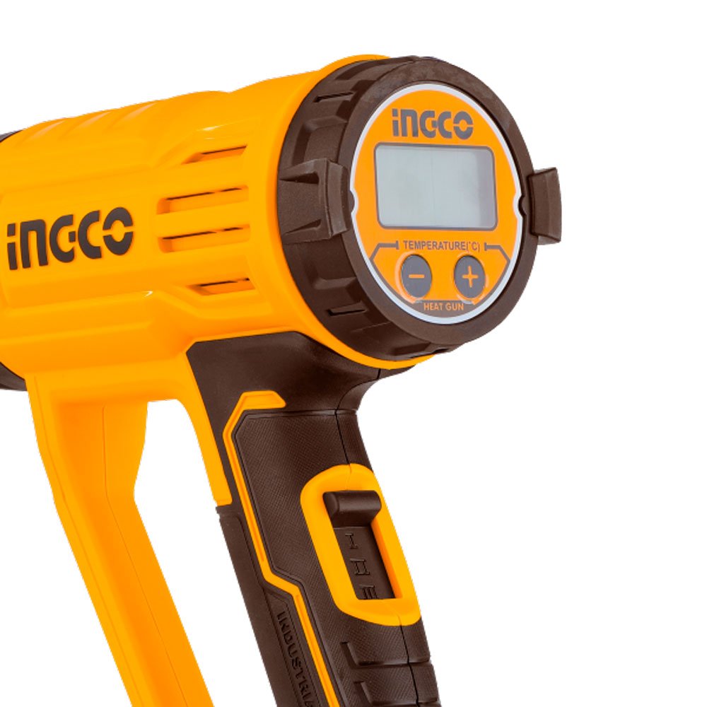 Pistola de Calor INGCO 1600W 50 - 600°C LCD 3 Boquillas UHG160058 - MARKEMSTORE - Pistolas y Sopladores