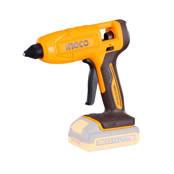 Pistola de Silicona INGCO 20V Inalámbrica 3 Barras 11.2mm CGGLI2003 - MARKEMSTORE - Pistolas y Sopladores